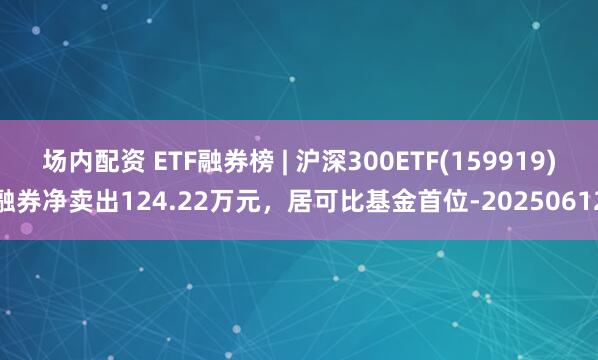场内配资 ETF融券榜 | 沪深300ETF(159919)融券净卖出124.22万元，居可比基金首位-20250612