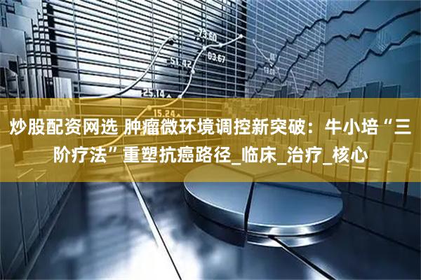 炒股配资网选 肿瘤微环境调控新突破：牛小培“三阶疗法”重塑抗癌路径_临床_治疗_核心